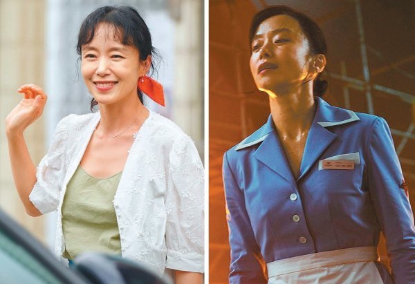 배우 전도연의 달라진 모습이 눈길을 끈다. 전도연이 tvN ‘일타스캔들’과 넷플릭스 오리지널 영화 ‘길복순’에서 각각 로맨스와 액션 연기를 선보인다. 사진제공｜tvN·넷플릭스