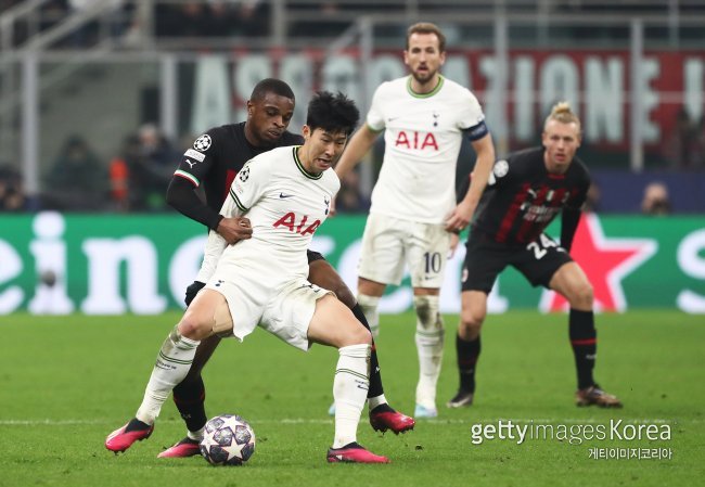 토트넘 홋스퍼 vs AC밀란. 사진=게티이미지코리아