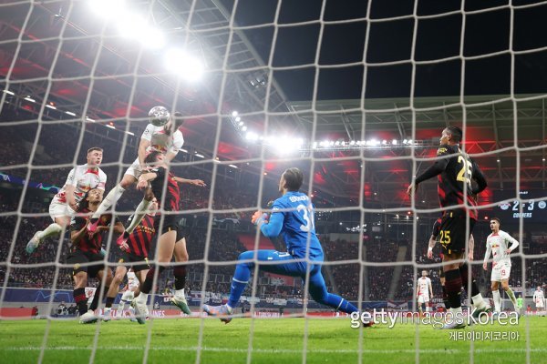 라이프치히 동점골 상황. 사진=게티이미지코리아.