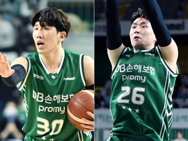 DB 두경민(왼쪽)·강상재. 사진제공 | KBL