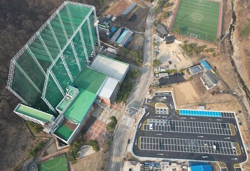 포곡읍 시민체육센터 주차장 확충 모습. 사진제공｜용인시