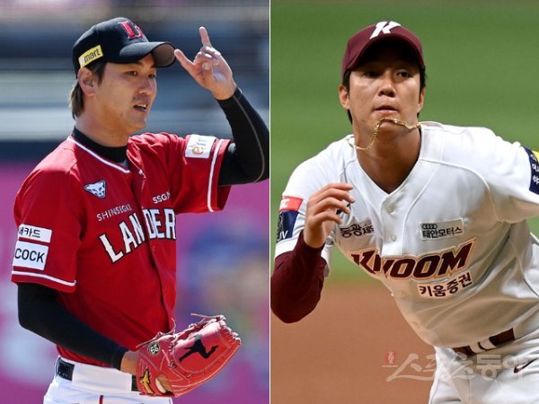 SSG 김광현(왼쪽), 키움 안우진. 스포츠동아DB