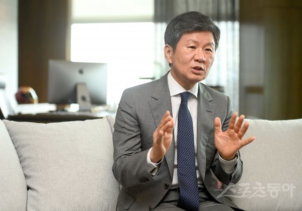 대한축구협회 정몽규 회장. 스포츠동아DB