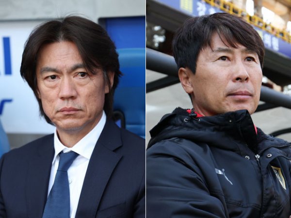 울산 홍명보 감독(왼쪽), 포항 김기동 감독. 사진제공 | 한국프로축구연맹