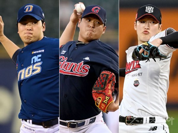 NC 송명기, 롯데 나균안, KT 배제성(왼쪽부터). 스포츠동아DB