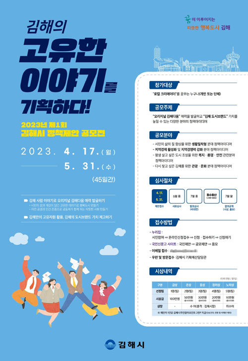 김해시 정책제안 공모전 포스터. 사진제공ㅣ김해시