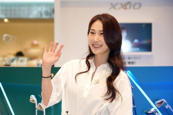 젝시오 팝업스토어에서 포토이벤트를 진행한 김하늘. 사진제공 | 던롭스포츠코리아