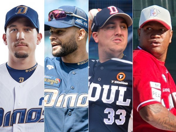 NC 와이드너·마틴, 두산 파일, SSG 로메로(왼쪽부터). 사진 | NC 다이노스, 스포츠동아DB, SSG 랜더스