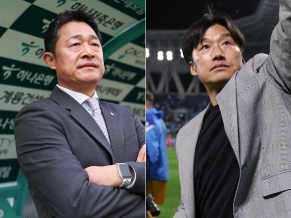 대전 이민성 감독(왼쪽), 광주 이정효 감독. 사진제공 | K리그