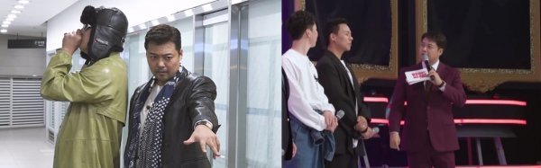 방송인 전현무가 MBC ‘나 혼자 산다’(왼쪽), KBS 2TV ‘노머니 노아트’ 등을 통해 다양한 캐릭터와 소재를 선보이고 있다. 사진제공|MBC·KBS