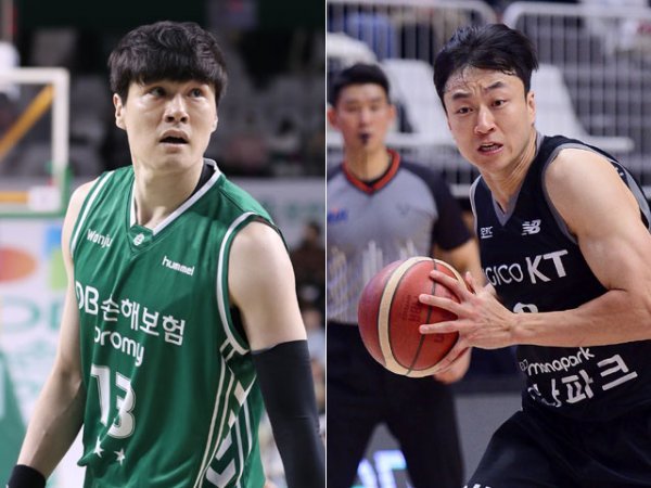 윤호영(왼쪽), 김영환. 사진 | KBL, 스포츠동아DB