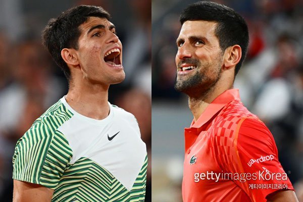 알카라스-조코비치. 사진=게티이미지코리아.