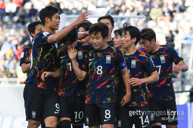 한국 U-20 축구대표팀. 사진=게티이미지코리아