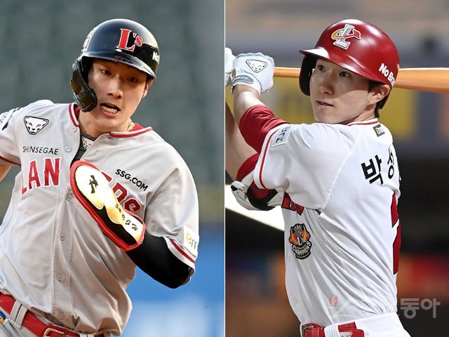SSG 최지훈(왼쪽)·박성한. 스포츠동아DB
