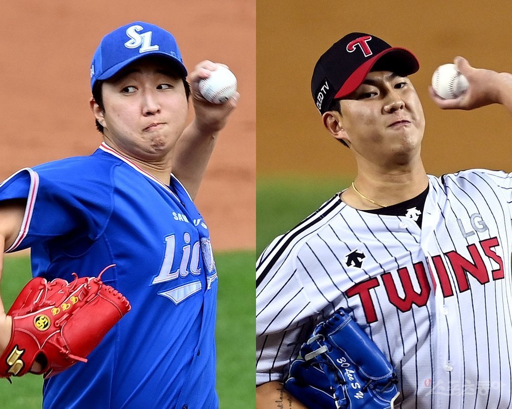 삼성 최채흥(왼쪽), LG 이상영. 스포츠동아DB