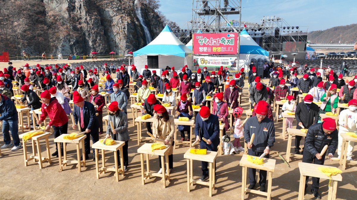 지난해 개최된 청송사과축제. 사진제공ㅣ청송군