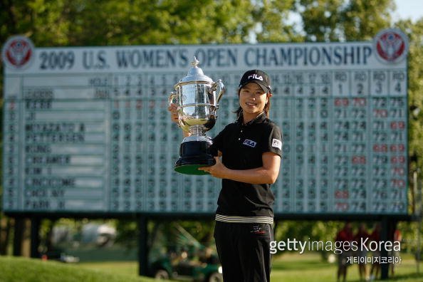지은희의 2009년 대회 우승 장면. 사진=게티이미지코리아