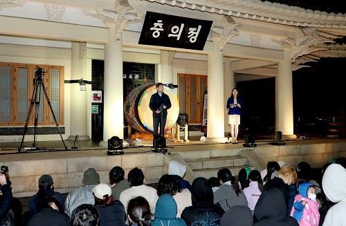 이동환 고양시장이 행주문화제에서 인사말을 하고 있다. 사진제공｜고양시