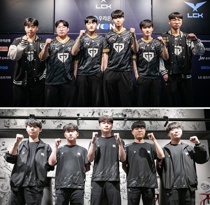 연승행진을 이어가며 LCK 서머에서 양강 체제를 구축한 젠지(위)와 KT롤스터. 사진제공|LCK