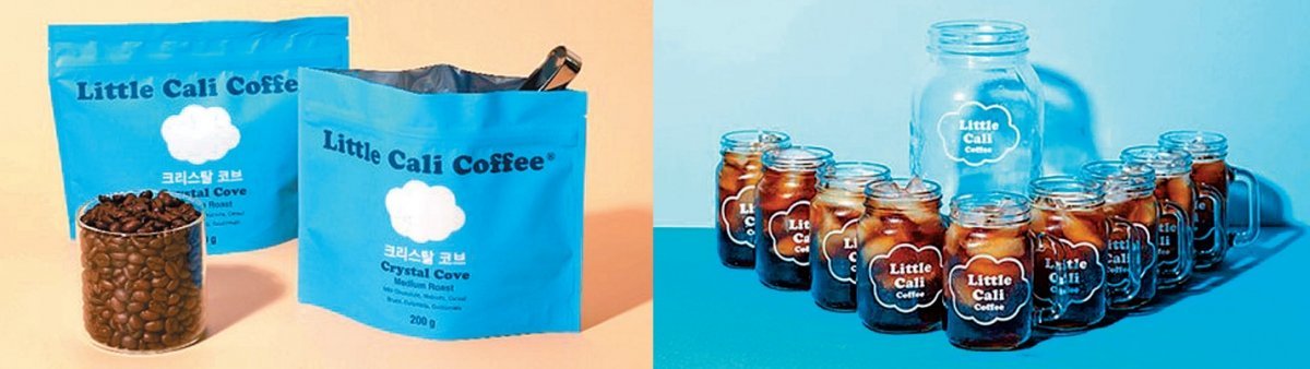 간편하게 우려 마시는 티백 제품 ‘콜드브루 크리스탈’이 주목받고 있다. 주요 원두인 크리스탈 코브(왼쪽)와 콜드브루 크리스탈 완성 이미지. 사진제공｜코서인터내셔널