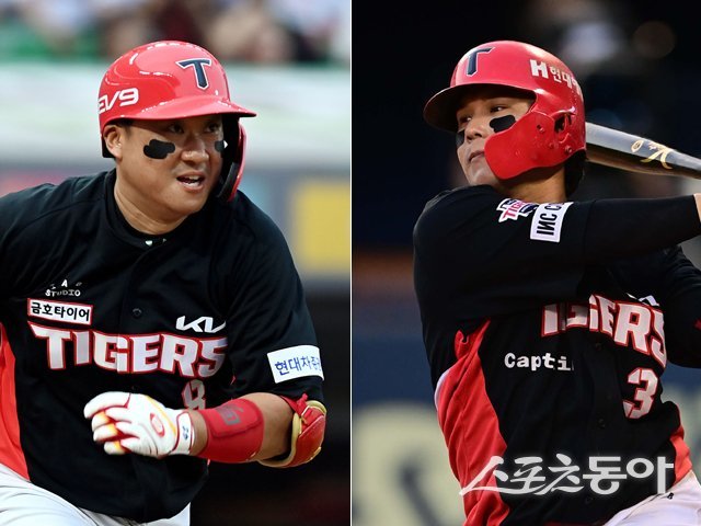 KIA 김태군(왼쪽), 김선빈. 스포츠동아DB