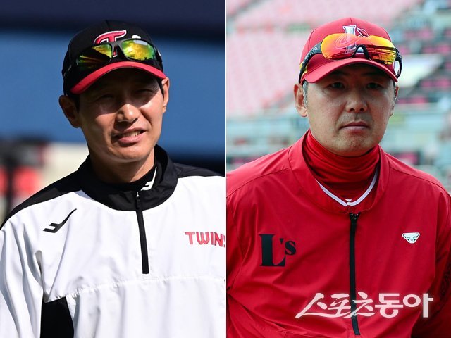 LG 염경엽 감독(왼쪽), SSG 김원형 감독. 스포츠동아DB