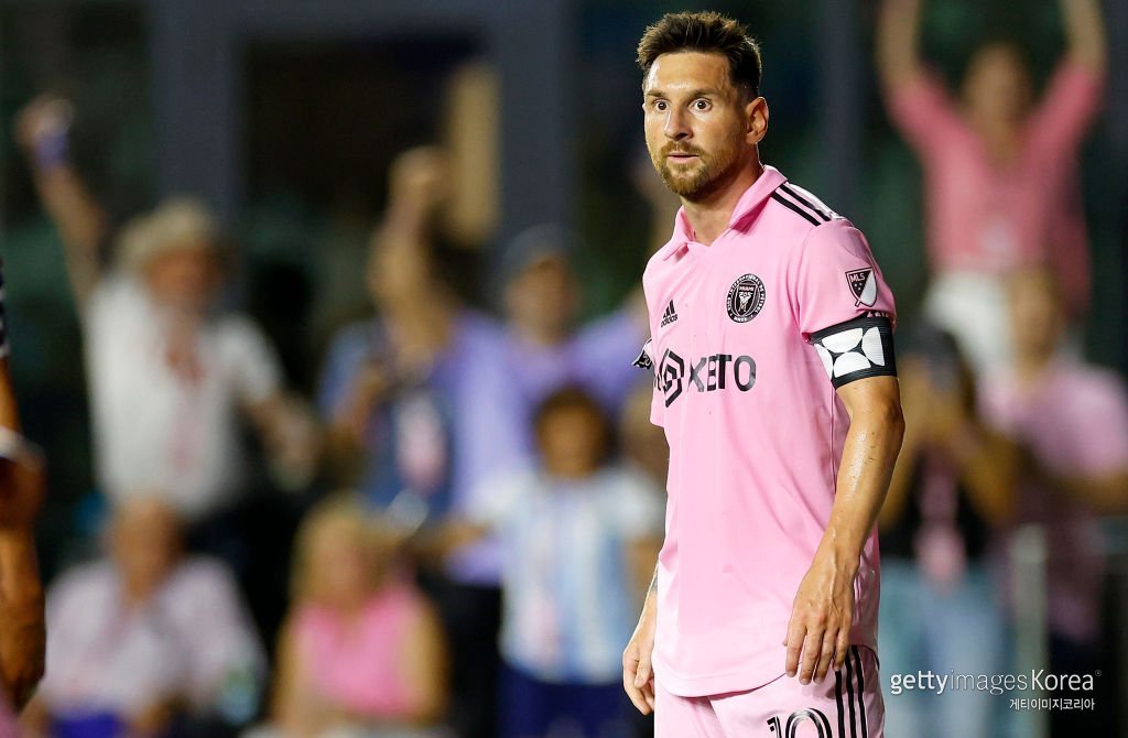 리오넬 메시의 MLS 데뷔전. 사진=게티이미지코리아.