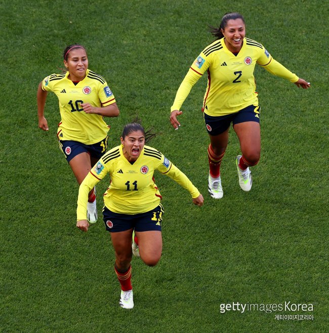 콜롬비아 여자 축구대표팀. 사진=게티이미지코리아