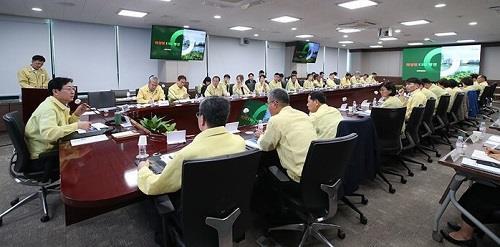 화성시 ‘화성형 ESG 행정 선포식’ 회의 모습. 사진제공|화성시