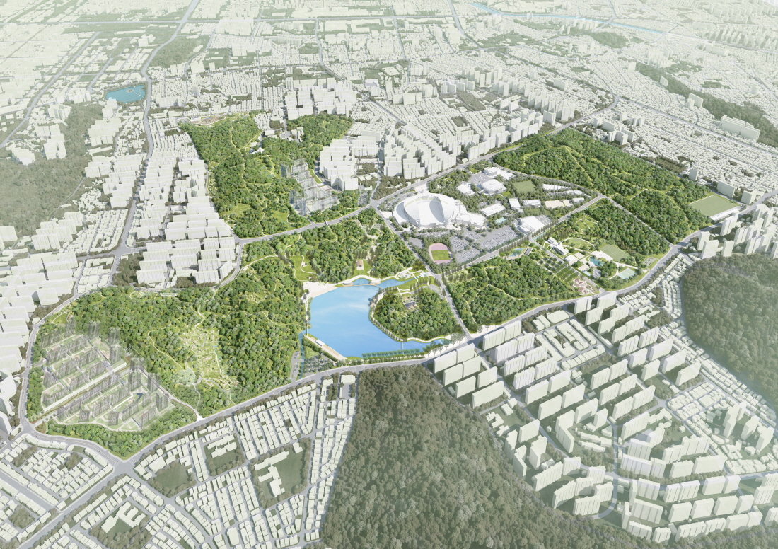 광주 중앙공원1지구 전체조감도. 사진제공ㅣ광주광역시