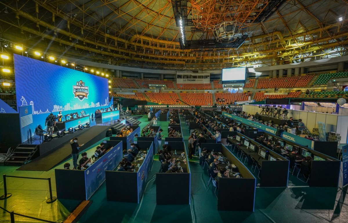 지난해 8월 경상남도 창원에서 열린 ‘대통령배 KeG’ 전국 결선 현장. 사진제공|한국e스포츠협회
