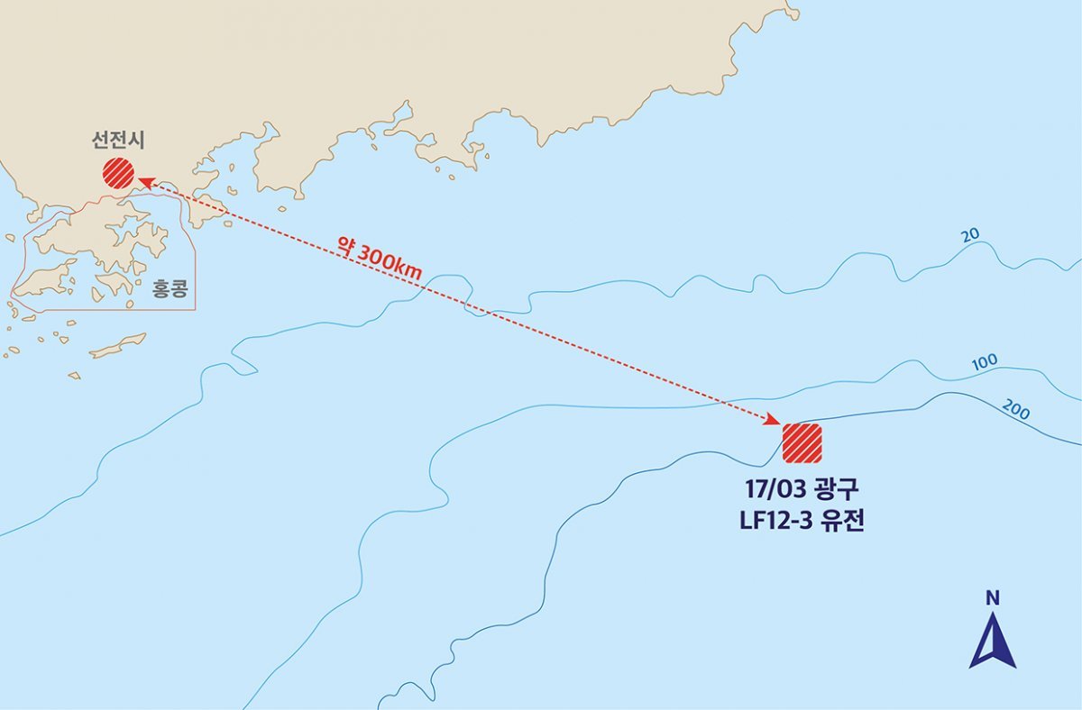 SK어스온 해상 광구 17/03 위치.
사진제공｜SK어스온