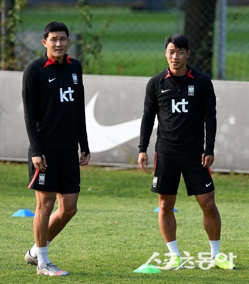 축구대표팀 김민재(왼쪽)·황희찬. 스포츠동아DB