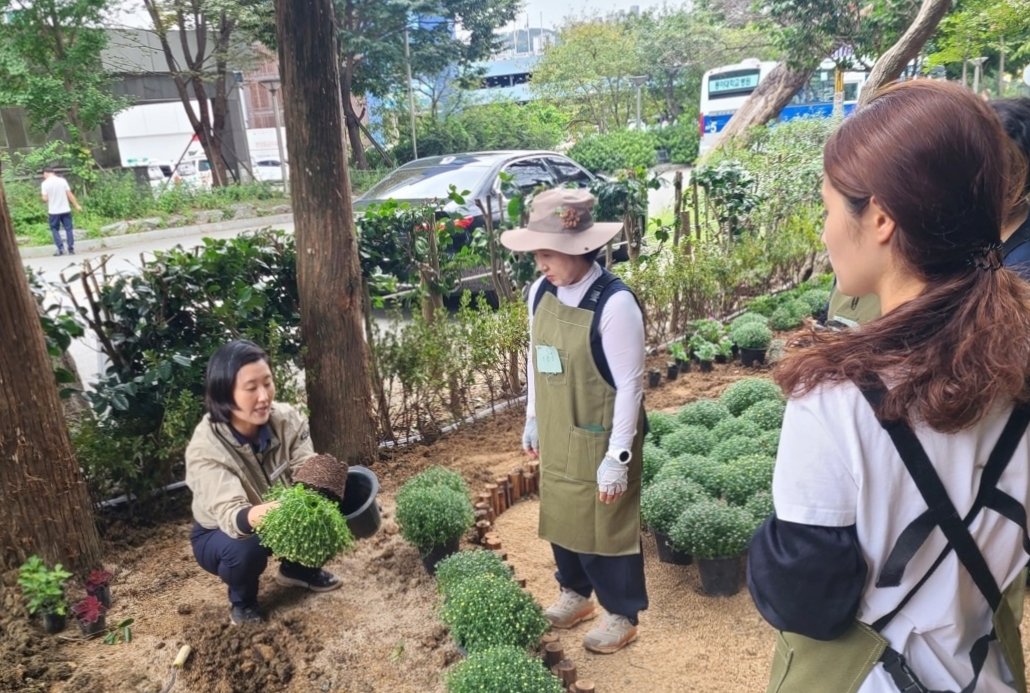 부산시설공단이 그린짐 활동을 개최한 있는 모습. 사진제공ㅣ부산시설공단