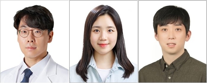 중앙대광명병원 오윤환 교수, 서울대학교 김혜준 연구원, 차의과대학 정속성 교수(왼쪽부터)