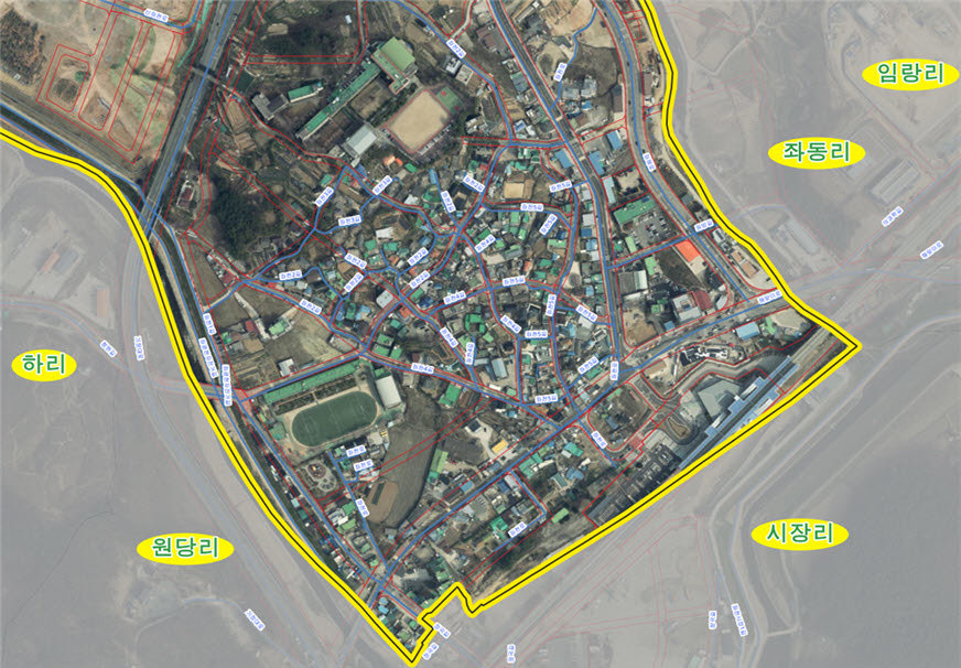 부산 기장군이 제작하고 있는 마을지적도. 사진제공ㅣ부산 기장군