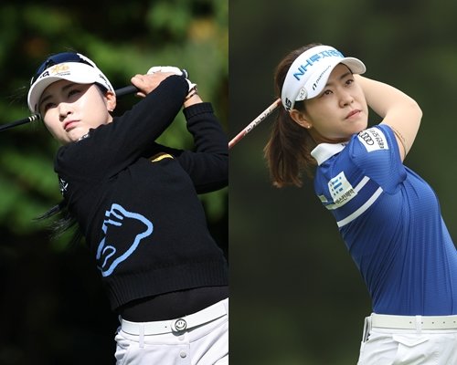이예원(왼쪽),박민지. 사진제공 | KLPGA