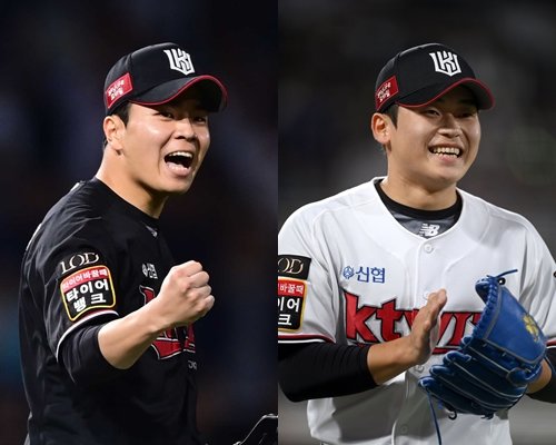 KT 위즈 손동현(왼쪽),박영현. 스포츠동아DB