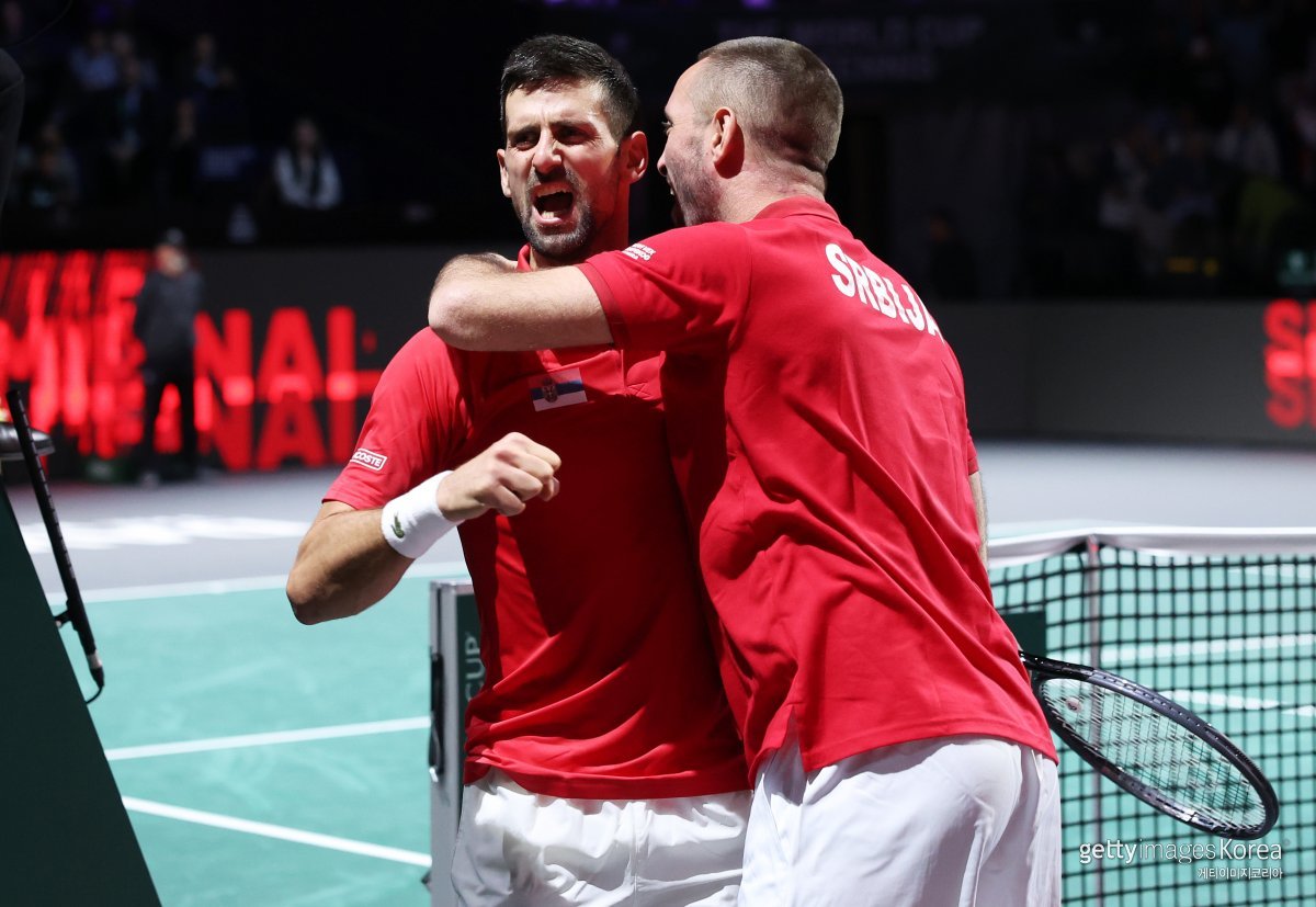 노박 조코비치(사진 왼쪽). 사진=게티이미지코리아