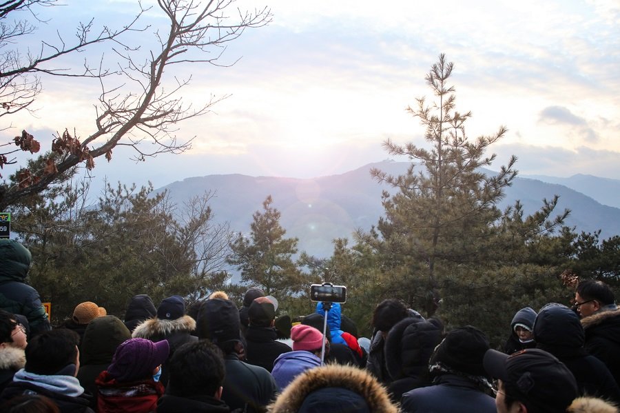 충북 단양군 대성산 일출 모습. 사진제공ㅣ단양군청