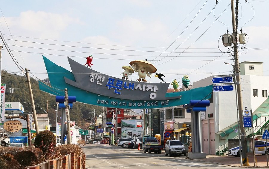 괴산군 청천푸른내시장 전경. 사진제공ㅣ괴산군청