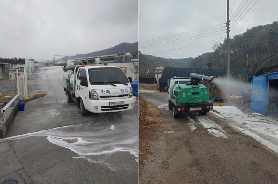 제천시는 고병원성 조류인플루엔자(HPAI) 차단방역에 최선을 다하고 있다. 사진제공ㅣ제천시청