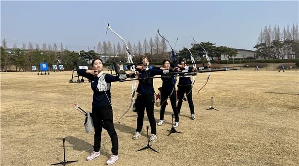 부산도시공사 양궁팀. 사진제공ㅣ부산도시공사