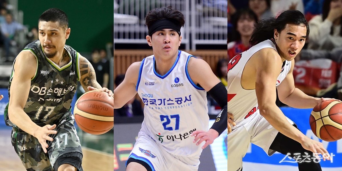 DB 알바노, 가스공사 벨란겔, 현대모비스 옥존(왼쪽부터). 스포츠동아DB