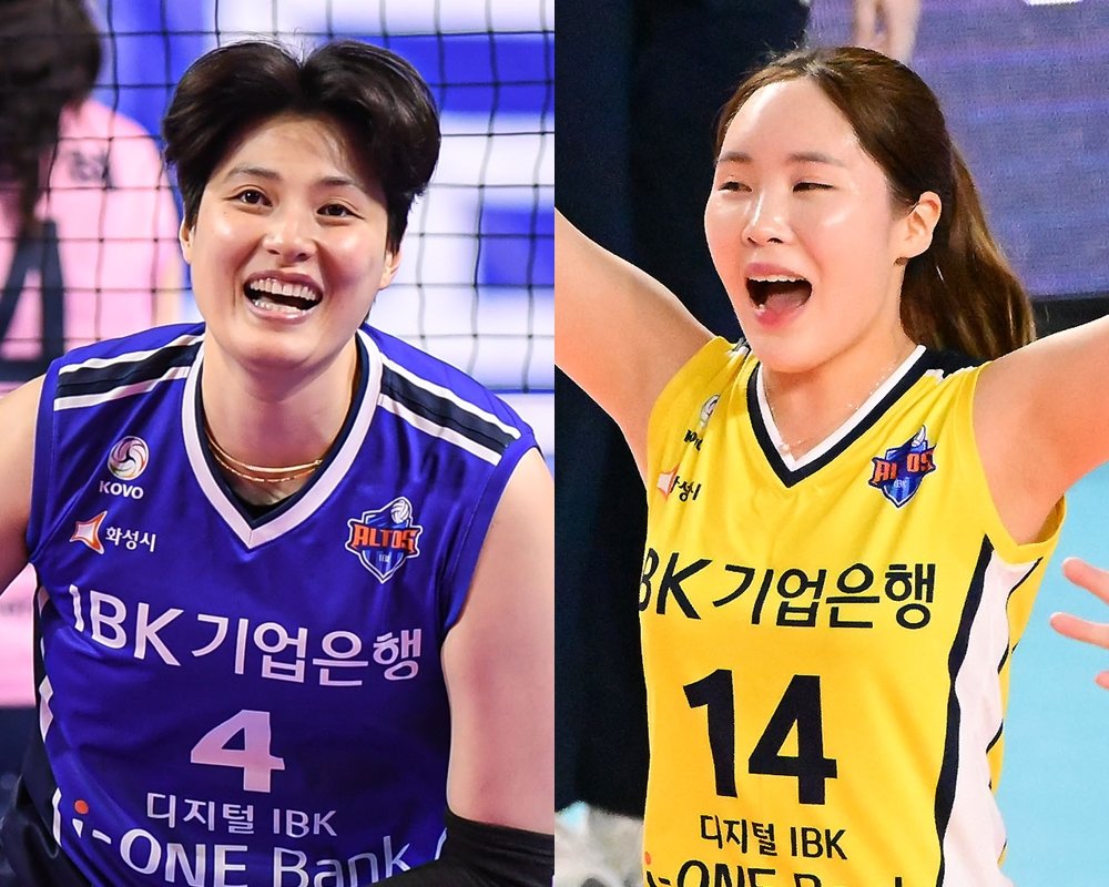 IBK기업은행 김희진(왼쪽)·김채원. 사진제공 | KOVO