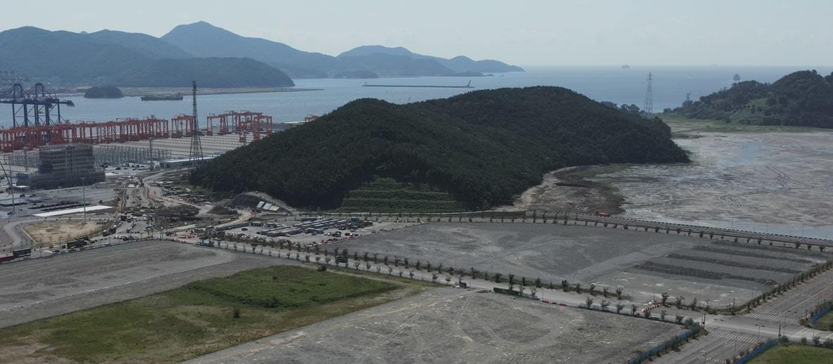 서컨 배후단지 화물차휴게소 대상지 전경. 사진제공ㅣ부산항만공사