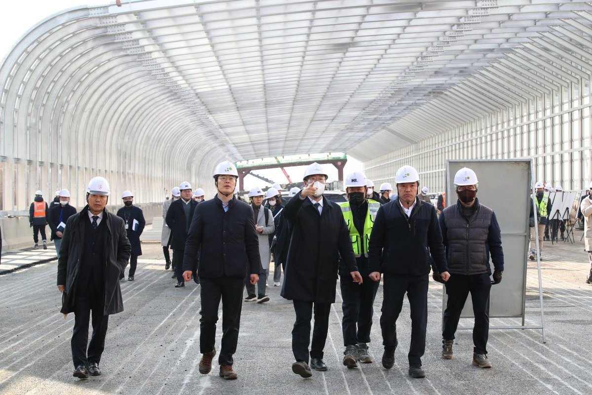 정명근 화성시장 경부고속도로 상행선점검. 사진제공 | 화성시청