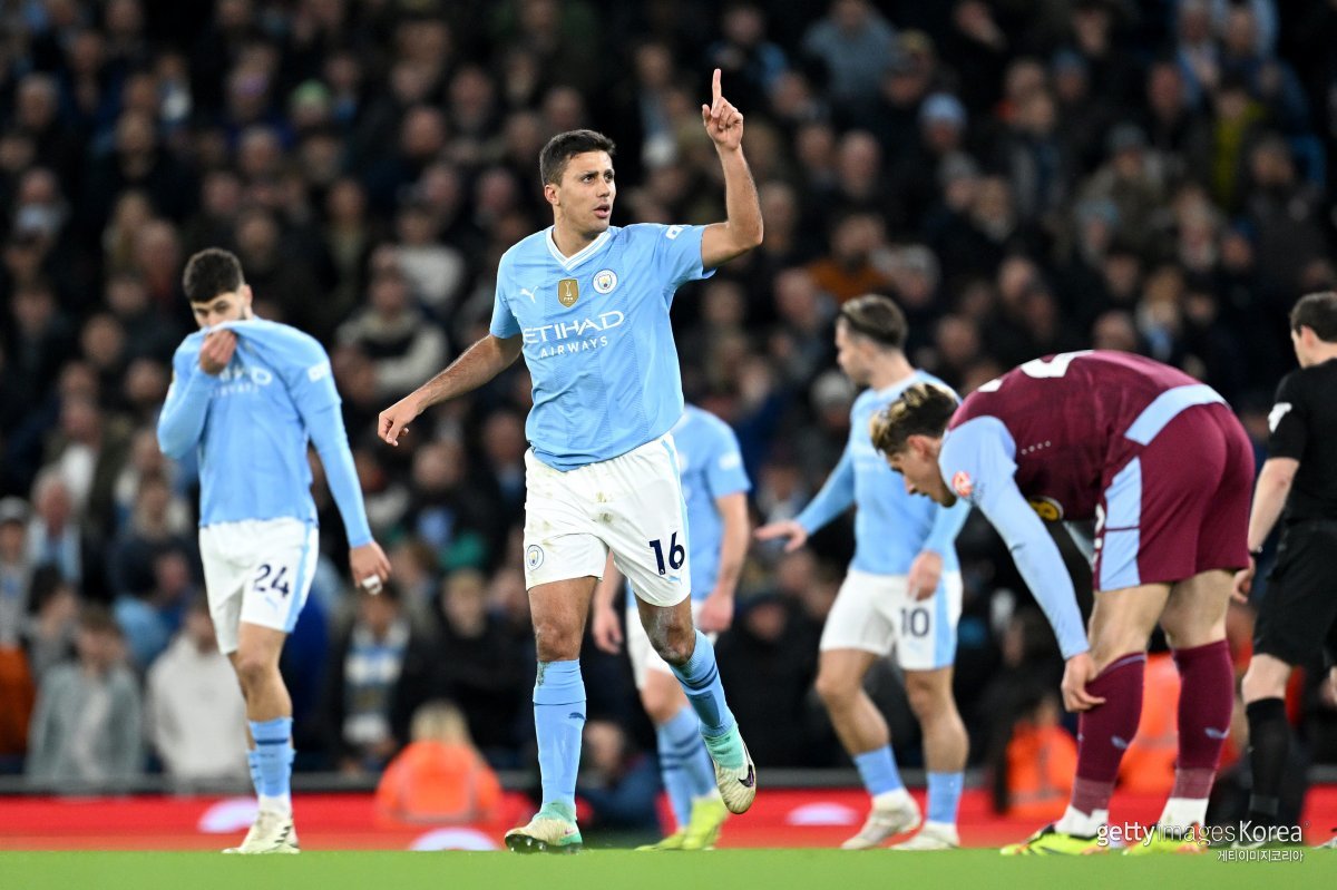 맨체스터 시티에 크게 패한 애스턴 빌라. 사진=게티이미지코리아