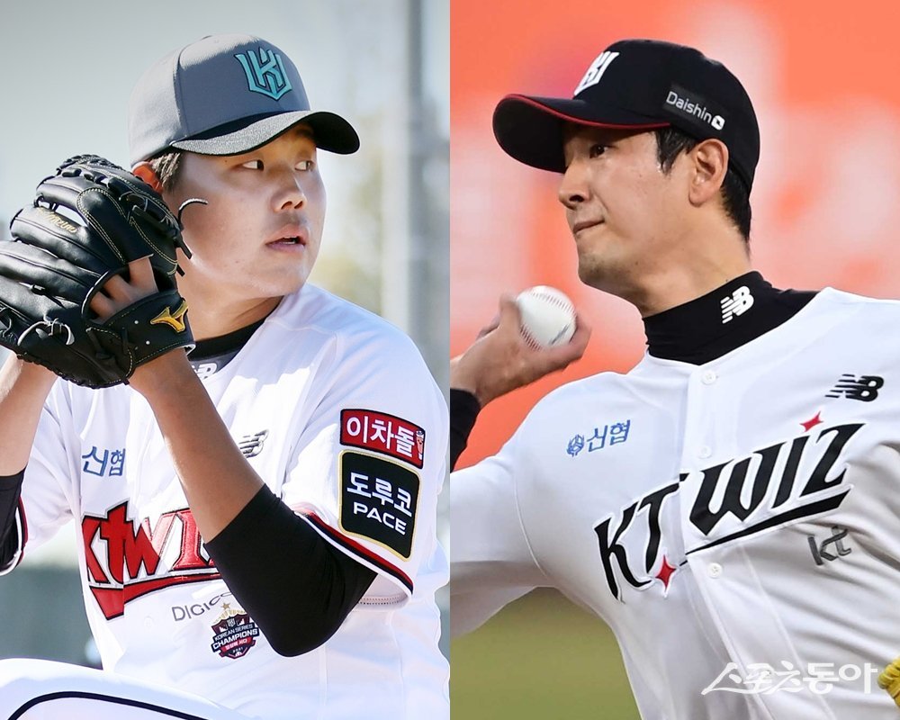 KT 소형준(왼쪽)·고영표. 사진 | KT 위즈, 스포츠동아DB