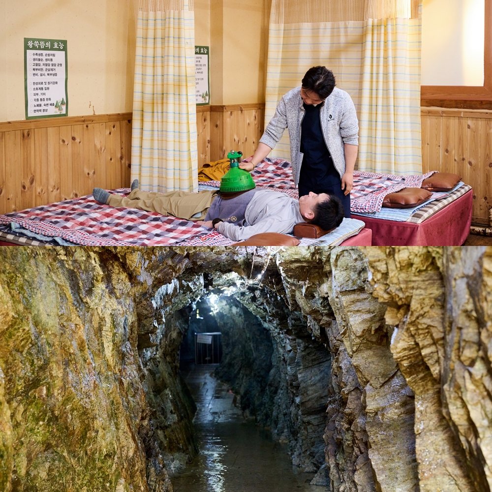 한방웰니스관광지인 완주 구이안덕마을의 쑥뜸체험. 이외에 10여 가지 한약재를 달인 물로 황토 흙을 빚어 만든 토속한증막 체험도 한증과 산책을 함께 하는 마을의 인기 프로그램이다.
사진제공|지앤씨21